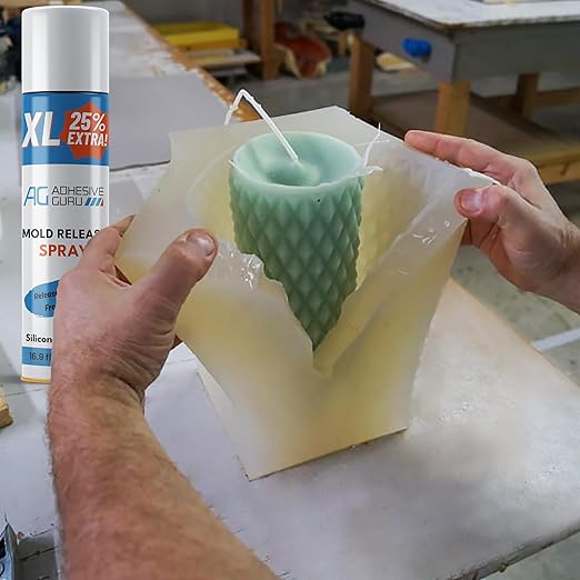Silicone Mold Release Spray (2x16.9 fl oz / 500ml) Release Agent for Epoxy Resin, Candle & All Molds | Smooth, Non-Stick Lubricant for Easy Removal | 2 Pack