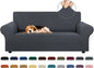 Stretch Loveseat Couch Cover, 2 Cushion Couch Slipcover, Charcoal | 1-Piece by KEKUOU