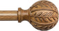 QDWIS Boho Wood Curtain Rods for Windows 72 to 144 inch, Rustic Decorative by Unknown