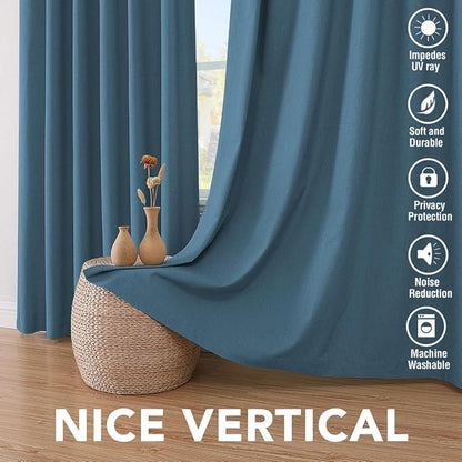 H.VERSAILTEX Linen Curtains 100% Blackout Curtains - Image 7
