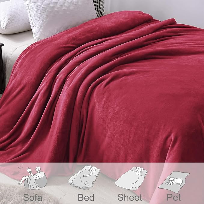 Exclusivo Mezcla Soft Large Fleece Throw Blanket - Image 4