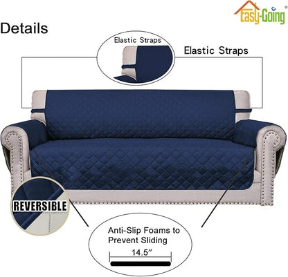 Easy-Going Reversible Couch Cover, 3 Cushion Sofa, Water Resistant Furniture Mat - Image 3