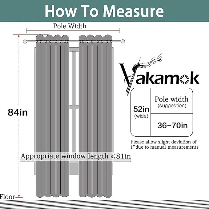 Yakamok Room Darkening Curtains 52x84 inch Light Sage Green-Living Room | 2 - Image 7