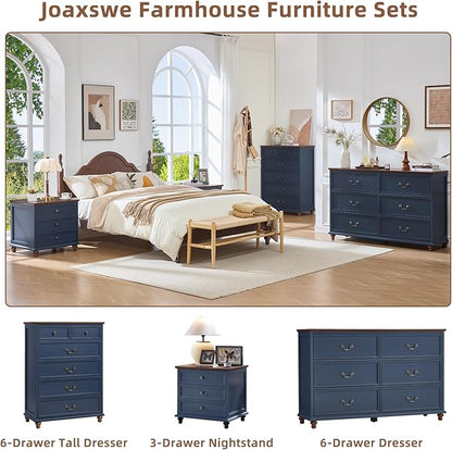 Joaxswe Farmhouse 6 Drawers Dresser - Image 6