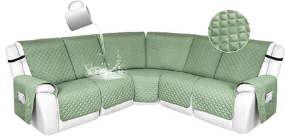 HDCAXKJ 100% Waterproof Reclining Sectional Couch Covers L Shape Recliner Sofa by HDCAXKJ