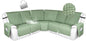 HDCAXKJ 100% Waterproof Reclining Sectional Couch Covers L Shape Recliner Sofa by HDCAXKJ