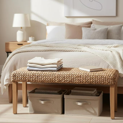 Solid Wood Acacia Indoor Bench - Image 3