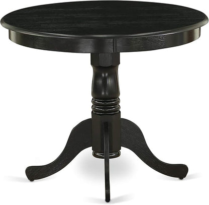 East West Furniture ANVA5-BLK-C 5 Piece Dining Room Furniture Set Includes a - Image 3