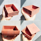 Wehous Resin Box Mold with Lid Book Shape Storage Box Silicone Molds for Epoxy Resin Concrete 3D Candle Holder Jewelry Trinket Container Succulent Plant Pot Mold DIY Art Casting Craft Home Decor