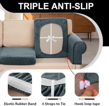 UNBBRRL Stretch Couch Backrest Cushion Cover - Image 3