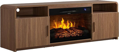 AMERLIFE 70" Fluted Fireplace TV Stand - Image 9