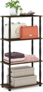 Furinno Turn-N-Tube 4-Tier Multipurpose Shelf Display Rack, Classic Tubes by Furinno-FitsYourSpaceFitsYourBudget