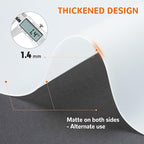 Warome Silicone Mat,47"x 23" Silicone Mats for Kitchen Counter, Waterproof Heat Resistant Mat, Extra Large Countertop Protector, Nonstick Baking Mat,Shipped No Creases- White Translucent