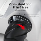 Toogood 8" Commercial Slicer, 1/4 HP Electric Meat Slicer, Italian Carbon Steel Blade, Quiet Performance, Semi-frozen Meat/Cheese/Food Slicer, 0.5mm to 15mm Adjustable Slicing Thickness