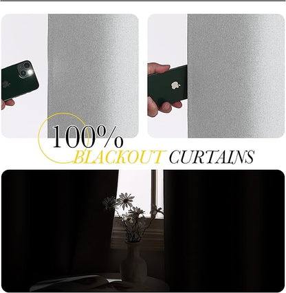 NICETOWN White Blackout Curtains - Image 2