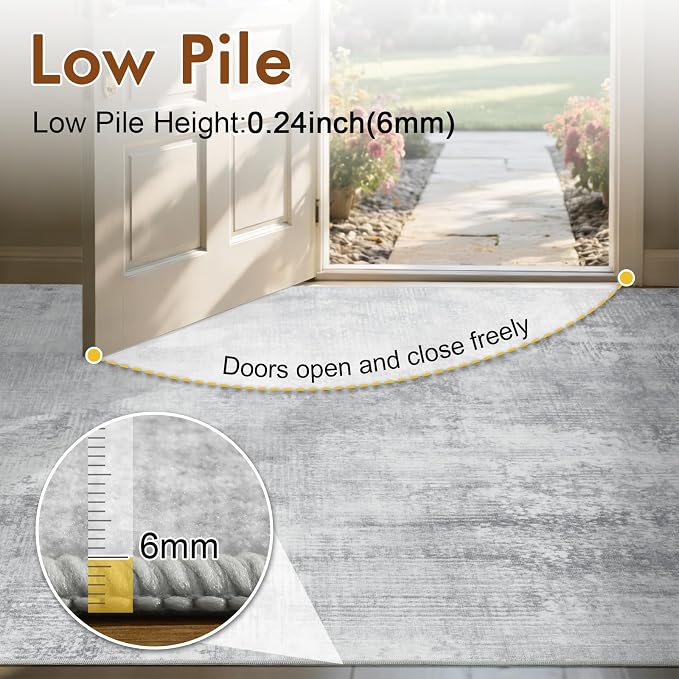 8x10 Ft Large Area Rugs for Living Room, Soft Non-Slip Washable Rugs Modern - Image 7