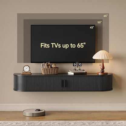 55" Floating TV Stand with Power Outlet - Image 3