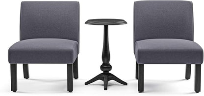 Furniture of America Casey Transitional 2-Piece Wood Round Pedestal Accent - Image 3