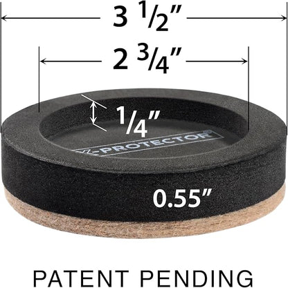 Felt Furniture Sliders for Hardwood Floors X-PROTECTOR 16 PCS 3 ½” - Image 3