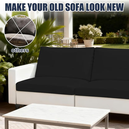 4PCS Patio Cushion Covers, Patio Furniture Couch Seat Slipcovers，Washable - Image 5
