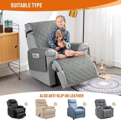VANSOFY 100% Waterproof Recliner Chair Covers, Recliner Cover Non-Slip Dog - Image 4