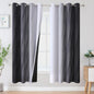 Black and Greyish White Ombre Blackout Curtains by ESTELARTEXTILER