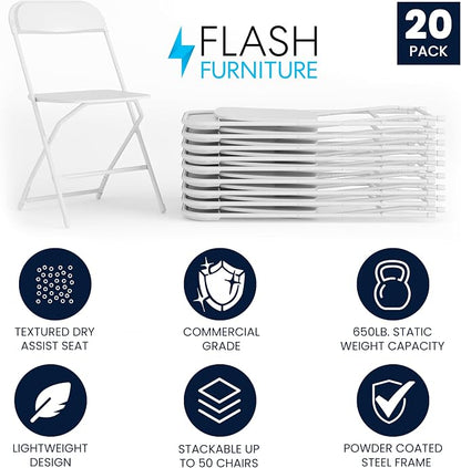 Flash Furniture Hercules Series Plastic Folding Chair - Image 3