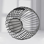 Stainless Steel Elliptical Cup Coffee Basket pods holder Sturdy for Home or Office Kitchen Counter Organizer Espresso Capsule (Black)