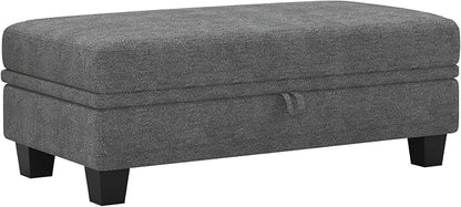 Belffin Fabric Large Ottoman by Belffin