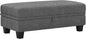 Belffin Fabric Large Ottoman by Belffin