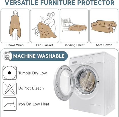 VClife Sofa Cover Washable Soft Plush Couch Cover - Image 6