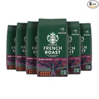 Starbucks Ground Coffee, Dark Roast Coffee, French Roast, 100% Arabica, 6 bags (12 oz each)