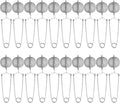 Snap Ball Tea Strainer, Voittozege 20 Pcs Premium Stainless Steel Tea Infuser with Handle Tea Infuser Filter with Tong Pincer Steeper Reusable for Loose Leaf Tea, Spices, Seasonings