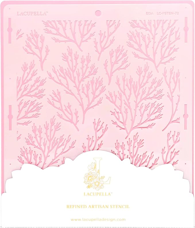 Cake Decorating Stencil for Tall Buttercream Cake, Royal Icing, Ganache, Paint, Airbrush (EDA)