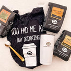 Coffee Beanery Caramel Vanilla Latte Flavored Coffee SWP Decaf, 1-1.75oz Try Me Size Coffee Sampler, Light-Medium Roast