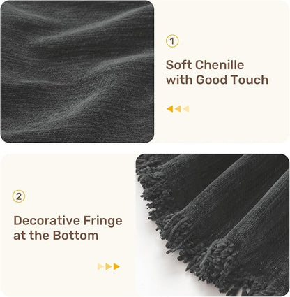 2 Pieces Sectional Couch Covers L Shaped Cover XXXL Charcoal Gray | Thick - Image 7