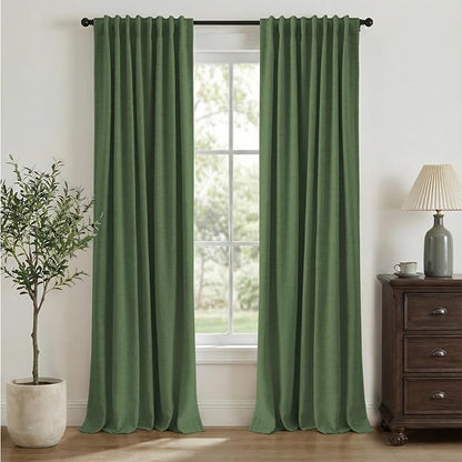 INOVADAY 100% Blackout Linen Curtains by INOVADAY