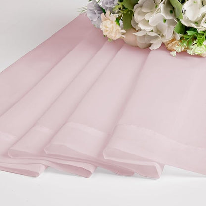 Sheer Curtain 72 Inches Long 2 Panels Set, Elegant Airy Transparent Rod Pocket - Image 7