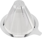 TQEONKL Pour Over Coffee Dripper,Paperless Reusable Coffee Filter,Metal Cone Reusable Single Cup Coffee Maker (2-4 cups)