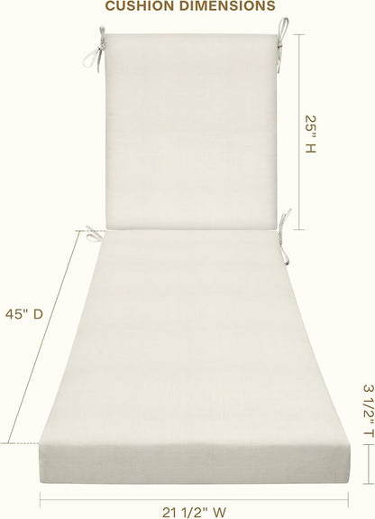 Honeycomb Outdoor Chaise Lounge Cushion - Image 2