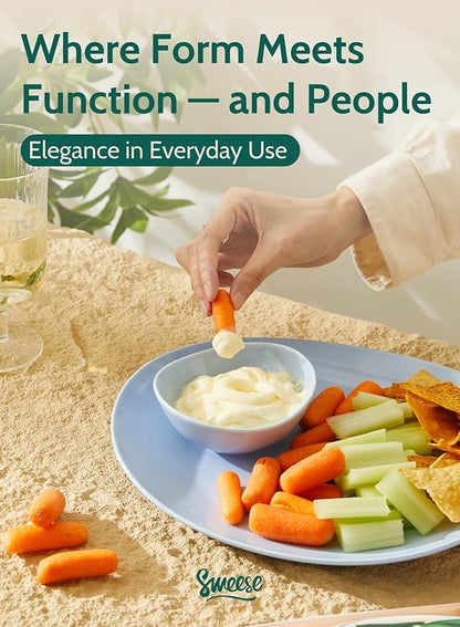 Sweese Porcelain Small Bowls 4 oz Set of 6 - Assorted Colors for Dipping, Snack, Sauce, Side Dishes - Microwave Dishwasher Safe