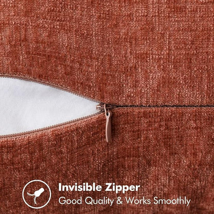 MIULEE Fall Decorative Couch Throw Pillow Covers 20x20 Inch Burnt Orange | 2 - Image 7
