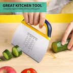 YGDZ Dough Scraper 2 PCS, Stainless Steel Bench Scraper With Grip, Plastic Dough Cutter with Measuring Scale, Multipurpose Pizza Cutter, Pastry Scraper, Bread Scraper for Baking, Dough, Cake