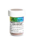 Chefmaster Brown Dry Powder Candy Color | Vibrant Shades | Chocolate, Macarons, Fondant | Decorating | Professional-Grade Dye | Easy-to-Use | Manufactured in USA | 3 grams