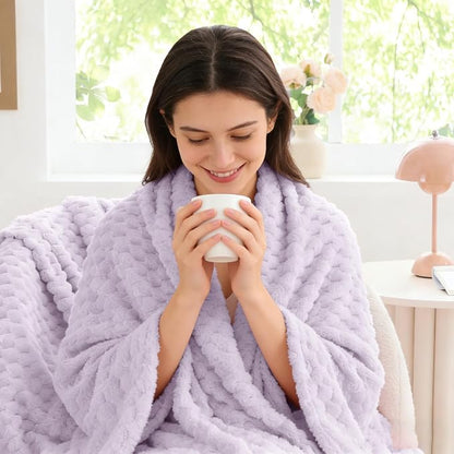 BEDELITE Lavender Twin Blanket for Couch, Soft Cozy Gifts for Women, 60*80 | 3D - Image 4