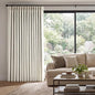 Pinch Pleated Linen Curtains 100% Blackout 90 Inches Long by AUSSPVOCT