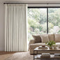 Pinch Pleated Linen Curtains 100% Blackout 112 Inches Long by AUSSPVOCT