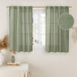 Small Window Linen Curtains 45 Inches Long by LAMIT