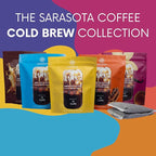 Sarasota Coffee 1905 Cold Brew Coffee Bags | 100% Colombian Dark French Roast | Rich & Smooth | Low Acid Ground Filter Packs | Cold Brew Kit Makes 14 Cups | Bold Luxe Roast Flavor