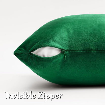 GIGIZAZA Green Pillow Covers 12x20 Decorative Pillows Pack of 2 | Lumbar Throw - Image 4
